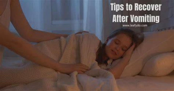 Should I sleep after vomiting?